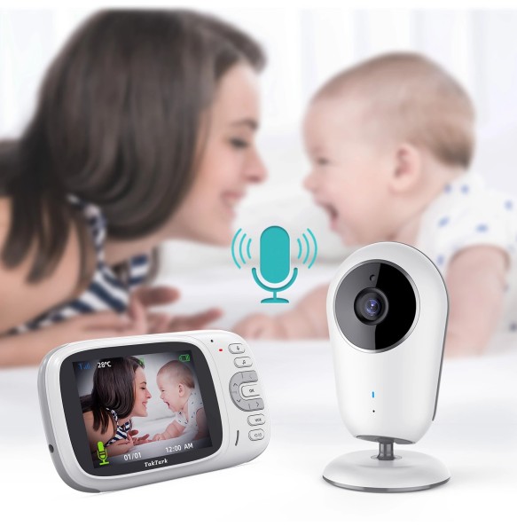 3.2 Inch Wireless Video Baby Monitor Night Vision Security Camera Babyphone Intercom Temperature Monitoring Babysitter Nanny