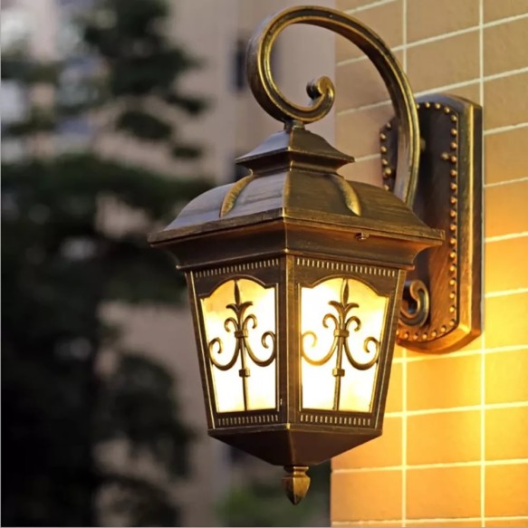 Retro Outdoor Wall Light Europe Gardern Sconce Exterior Luminarie Waterproof Porch Lamp for Doorway Street Yard Lighting