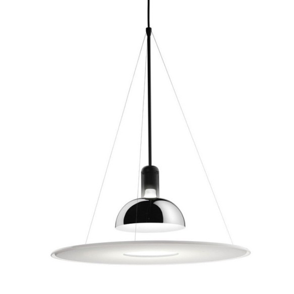 FLos Frisbi modern minimalist restaurant flying saucer chandelier