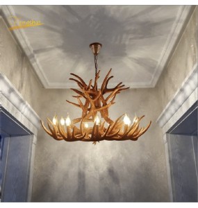 Nordic LED Chandelier E14 Pendant Lamp Lighting Hanglamp Industrial Buck Deer Horn Antler Bedroom Living Room Kitchen Fixtures